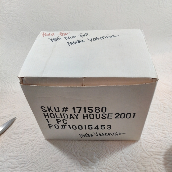 Starbucks Rare 2001 Christmas Sumatra Coffee Blend Lighted Santa House Vintage - Picture 16 of 16